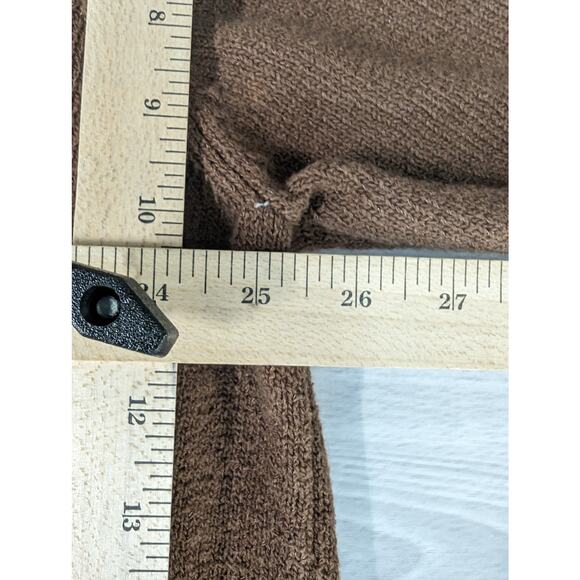 Vintage Alfred Dunner Sweater Plus Size 3X XXX Floral Beaded Embroidered Brown - Picture 9 of 10